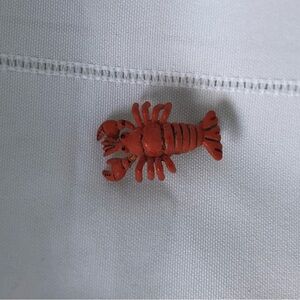 Vtg Miniature Red Lobster Brooch